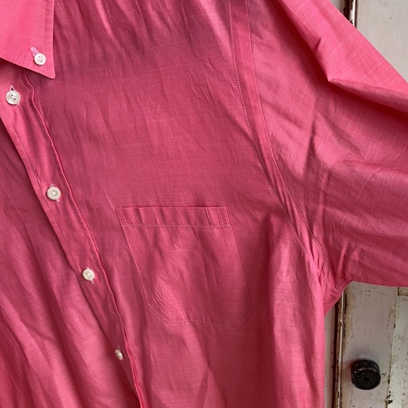 Eton bright pink button down collar shirt 100% cotton - Picture 5 of 14
